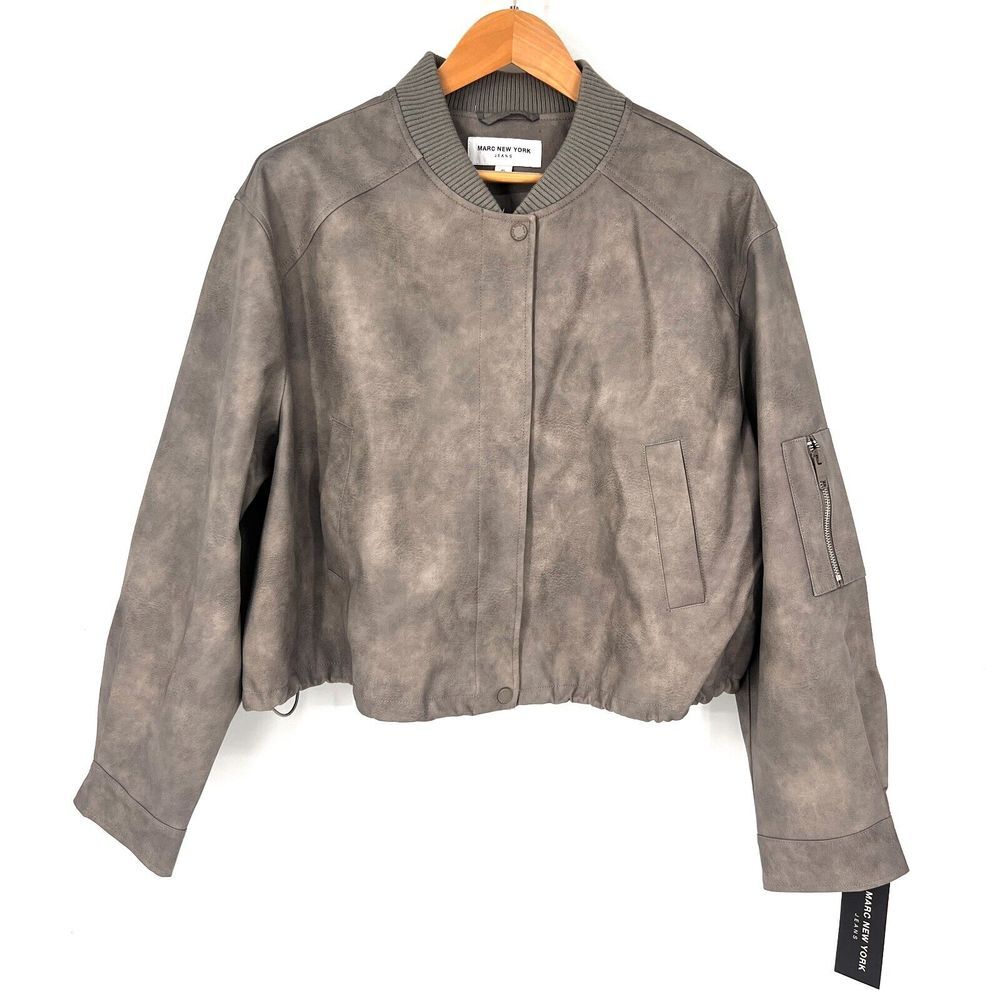 Marc New York Gray Bomber Jacket